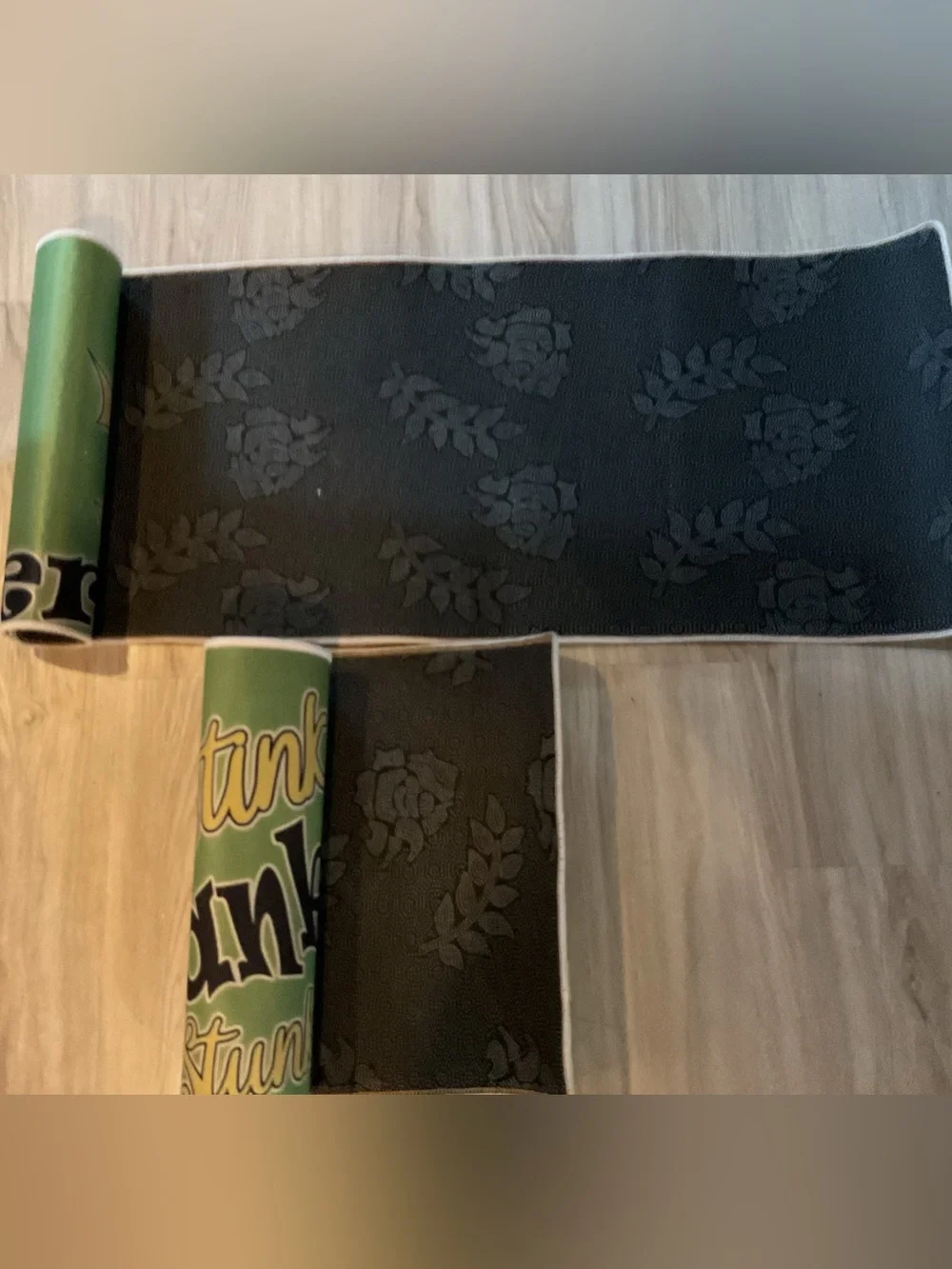 Holiday 'Merry Whatever' & 'Stank' Green Decorative Rugs - Set of 2 NWOT